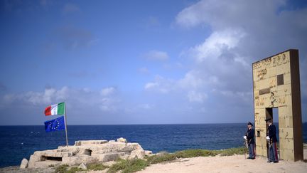 L'île de Lampedusa, le 7 juin 2017. (FILIPPO MONTEFORTE / AFP)