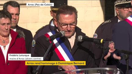 Attentat dans un lycée d'Arras : le maire de la ville rend hommage à Dominique Bernard