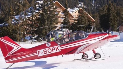 Le petit avion de tourisme aurait manqué son décollage, à l'altiport de Méribel (Photo d'illustration).&nbsp; (PIERRE JACQUES / AFP)