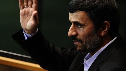 Le président iranien Mahmoud Ahmadinejad, lors de la 65e assemblée générale de l'ONU, le 23 septembre 2010. (AFP/Emmanuel Dunand)