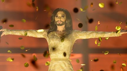 Conchita  Wurst a remporté, pour l'Autriche, le concours de l'Eurovision
 (JONATHAN NACKSTRAND / AFP)