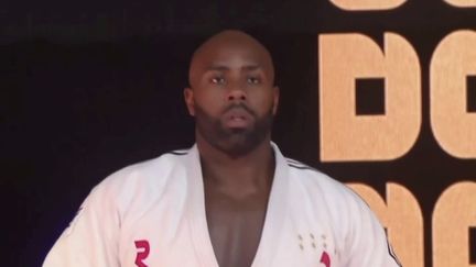 Teddy Riner a remporté ce samedi 13 mai son onzième sacre mondial à Doha (Qatar), six ans après son dernier titre. Une préparation idéale à 439 jours de la cérémonie d'ouverture de Paris 2024. (franceinfo)