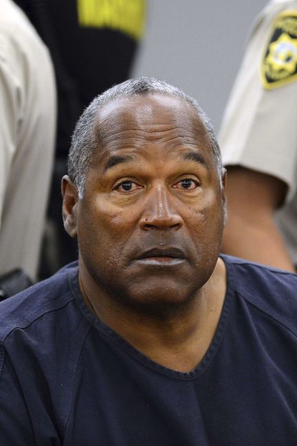 O.J. Simpson lors d'une audience judiciaire le 14 mai 2013, dans un tribunal de Las Vegas. (ETHAN MILLER/AP/SIPA / AP)