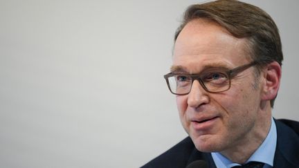 Jens Weidmann, président de la Banque fédérale allemande, à Francfort (Allemagne), le 27 février 2019. (ARNE DEDERT / DPA / AFP)