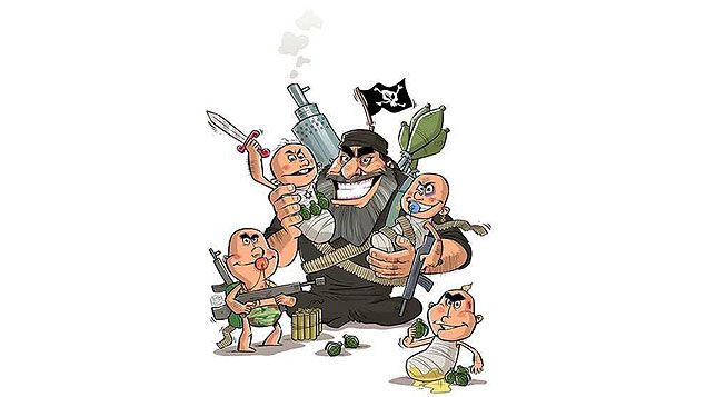 &nbsp; (Concours de caricatures pour montrer la vraie nature de Daech)