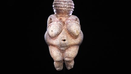 La Vénus de Willendorf, une statuette vieille de plus de 20 000 ans, au Museum d'histoire naturelle de Vienne, en septembre 2015. (HELMUT FOHRINGER / APA-PICTUREDESK)