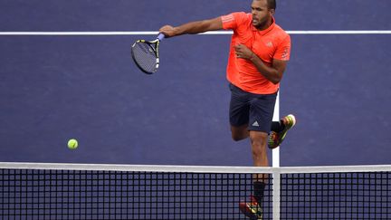 Jo-Wilfried Tsonga a retrouvé son jeu offensif au Masters 1000 de Shanghai (JOHANNES EISELE / AFP)