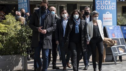 Les "retrouvailles" de la gauche à l'initiative de Yannick Jadot, le 17 avril 2021 à Paris. (MAGALI COHEN / HANS LUCAS)