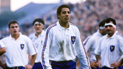 &nbsp; (En 1991, Serge Blanco joue sa dernière Coupe du Monde et les Anglais vont particulièrement s'occuper de lui © MaxPPP)