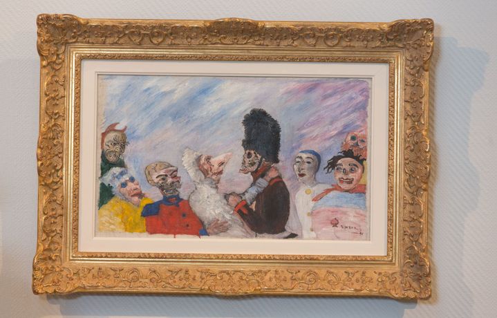 "Squelette arrêtant masques" de James Ensor.
 (Denis Closon/ISOPIX/SIPA)