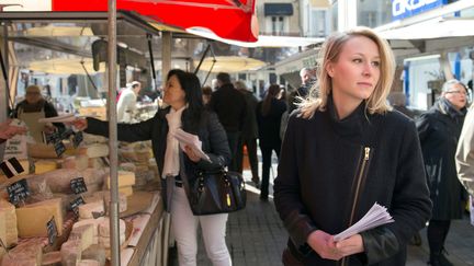 Marion Mar&eacute;chal-Le Pen, le 26 mars 2015 &agrave; Orange (Vaucluse). (BERTRAND LANGLOIS / AFP)