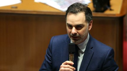 Laurent Saint-Martin, ministre du Budget démissionnaire, à l'Assemblée nationale, le 4 décembre 2024. (ALAIN JOCARD / AFP)