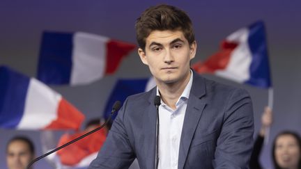 Guilhem Carayon, vice président du parti Les Républicains, porte parole du parti et président des jeunes Républicains (VINCENT ISORE / MAXPPP)