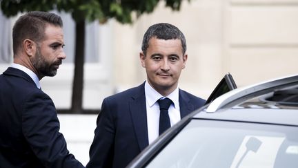 Gérald Darmanin à la sortie du palais de l'Elysée le 31 août 2018. (VINCENT ISORE / MAXPPP)