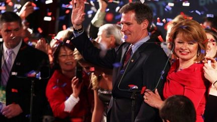 Le vainqueur de la sénatoriale partielle dans le Massachussetts le 19 janvier 2010 (Robert Spencer - Getty Images - AFP)