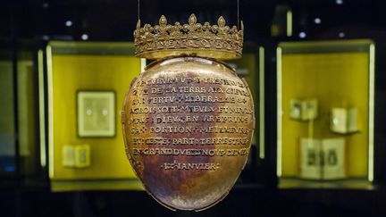 Le reliquaire du cœur d'Anne de Bretagne, l'ancienne reine de France, a été volé samedi 14 avril 2018, à Nantes (Loire-Atlantique), au musée Dobrée. (GUILLAUME SOUVANT / AFP)