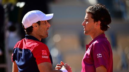 Dominic Thiem s'est incliné face à Pablo Andujar dimanche 30 mai. (MARTIN BUREAU / AFP)