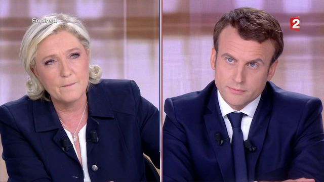 Présidentielle : "Jeune à l'extérieur, vieux à l'intérieur", lance Le Pen à Macron