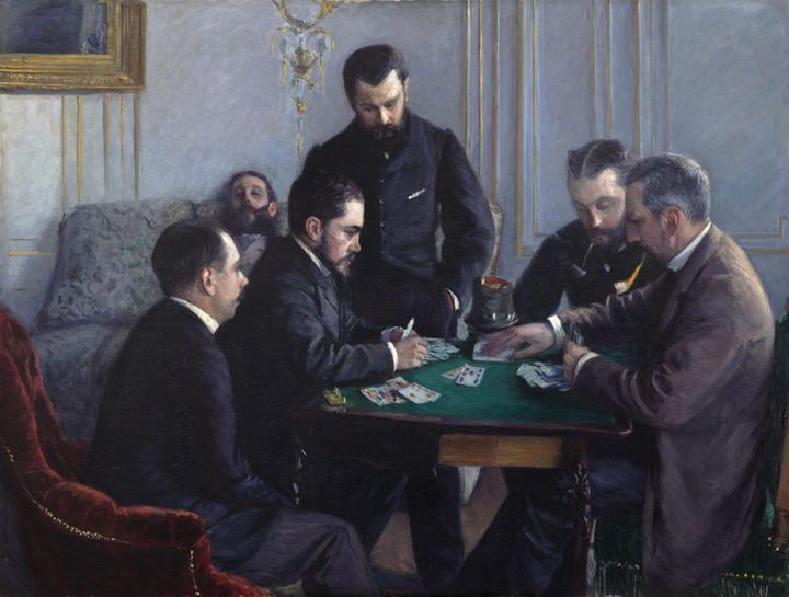 Gustave Caillebotte, Partie de bésigue, Paris, 1881, huile sur toile
 (Louvre Abu Dhabi / Agence photo F)