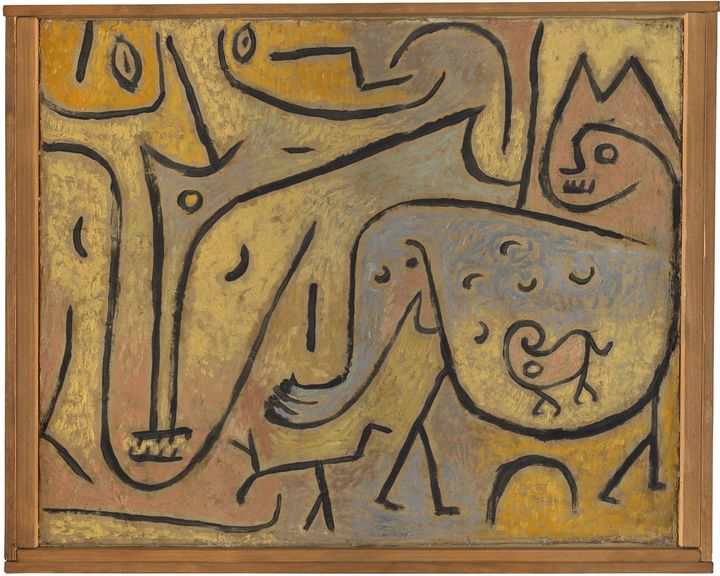 Paul Klee, "Tiere begegnen sich" (Des animaux se rencontrent), 1938. Collection privée en dépôt au Zentrum Paul Klee, Berne. (Photo : DR)