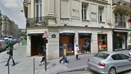 La boutique Zilli, rue Marbeuf, dans le 8e arrondissement de Paris. (GOOGLE STREET VIEW / FRANCETV INFO)