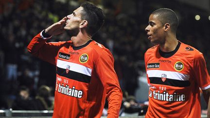 Jérémie Aliadière et Kevin Monnet-Paquet (Lorient)