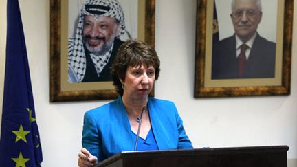 La chef de la diplomatie de l'UE Catherine Ashton à Ramallah (17 juillet 2010) (AFP / Abbas Momani)