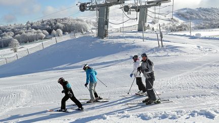 La station&nbsp;du Markstein dans les Vosges, le 6 janvier 2017. (Photo d'illustration) (MAXPPP)