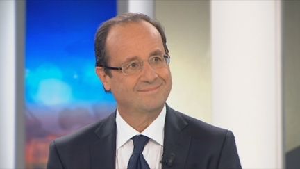 François Hollande sur le plateau de France 2 (FranceTV)