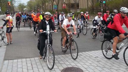 &nbsp; (Le tour du silence au Québec © Radio France - Pascale Guéricolas)