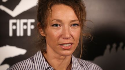 Laura Smet&nbsp;assiste à la projection du film "La Fille sur le pont" au Festival international&nbsp;du film francophone de Namur (Belgique), le 8 octobre 2015. (VIRGINIE LEFOUR / BELGA MAG / AFP)