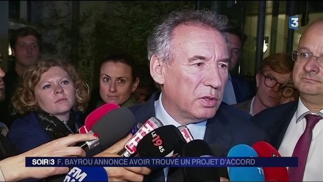 Investitures de La République en Marche : François Bayrou évoque un projet d'accord