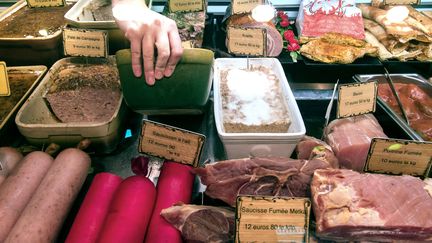 "Une cinquantaine" de boucheries ont été récemment vandalisées en France, selon&nbsp;la Confédération française de la boucherie-charcuterie et traiteurs (CFBCT).&nbsp; (PHILIPPE HUGUEN / AFP)