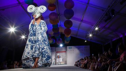 5e édition de la Tahiti Fashion Week en juin 2018
 (Gregory BOISSY / AFP)