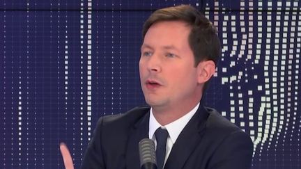 L'eurodéputé LR François-Xavier Bellamy le 26 septembre 2020 sur franceinfo. (FRANCEINFO / RADIOFRANCE)