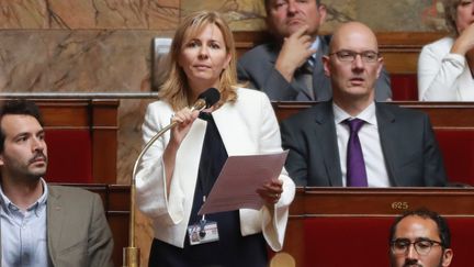 La députée LREM Émilie Cariou, coraporteuse du projet de loi contre la fraude fiscale. (JACQUES DEMARTHON / AFP)