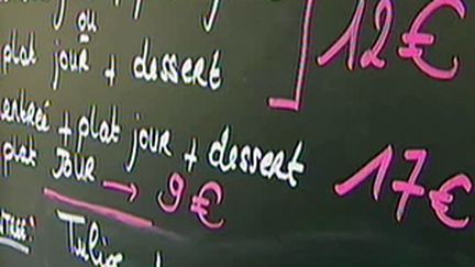 Menu de restaurant (© France 2)