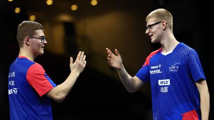 Tennis de table : les frères Félix et Alexis Lebrun sacrés champions d'Europe en double