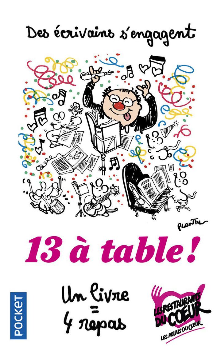 "13 à Table" : 1re de couverture
 (Pocket / Cabu)