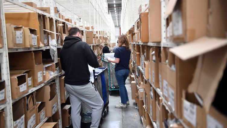 The Vertbaudet warehouse in Marquette-lez-Lille (Nord), May 25, 2023. (PHILIPPE PAUCHET / MAXPPP)