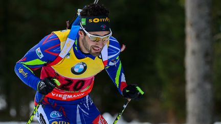 Le biathlète français Martin Fourcade