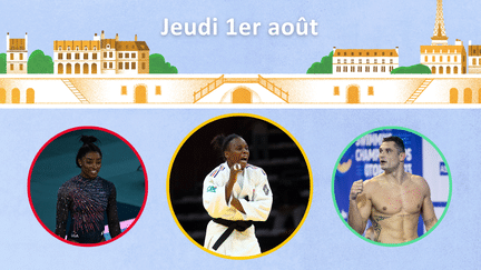 Programme des JO 2024 : Madeleine Malonga vise l'or, Simone Biles en reconquête, l'athlétisme entre en piste... Les rendez-vous olympiques du 1er août