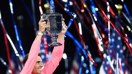 Rafael Nadal a conforté sa place de numéro 1 mondial grâce à sa victoire à l'US Open (JEWEL SAMAD / AFP)