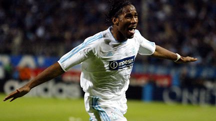 Didier Drogba sous le maillot de l'OM (GERARD JULIEN / AFP)