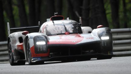 La Toyota GR010 n°7 a remporté la 89e édition des 24 Heures du Mans, dimanche 22 août 2021. (JEAN-FRANCOIS MONIER / AFP)