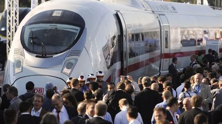 Le train à grande vitesse Velaro de Siemens, ici à Berlin, en septembre 2010. (AFP - Odd Andersen)