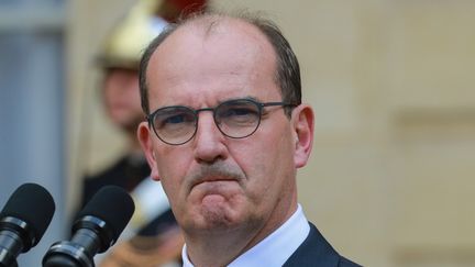 Le nouveau Premier ministre, Jean Castex, dans la cour de Matignon (Paris), le 3 juillet 2020. (LUDOVIC MARIN / AFP)