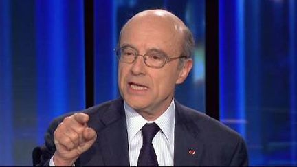 Alain Juppé au 20 heures de France 2 (F2)