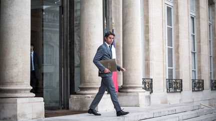 Le ministre de l'Education nationale Gabriel Attal, le 13 septembre 2023 à l'Elysée, à Paris. (ARTHUR N. ORCHARD / HANS LUCAS / AFP)