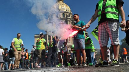 Des cheminots protestent contre la réforme de la SNCF, le 7 mai 2018 à Paris. (ANTHONY DEPERRAZ / CROWDSPARK / AFP)